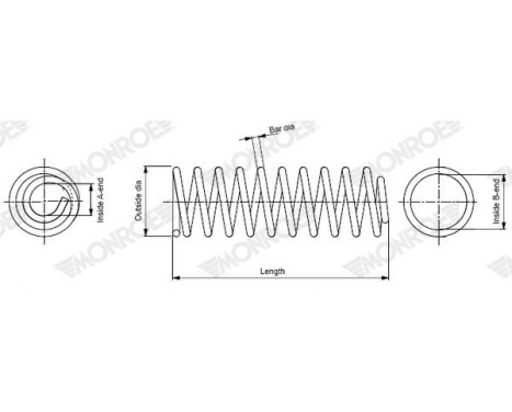 Chassis spring SP4401 Monroe