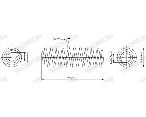 Chassis spring SP4441 Monroe