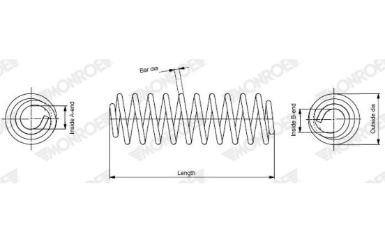 Chassis spring SP4518 Monroe