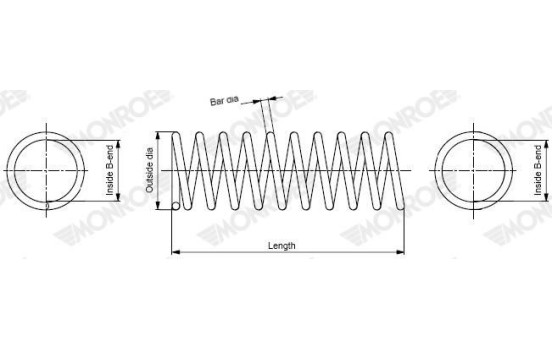 Chassis spring SP4651 Monroe