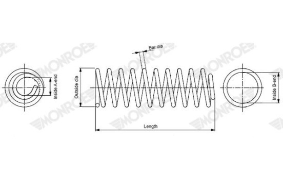 Chassis spring SP4728 Monroe