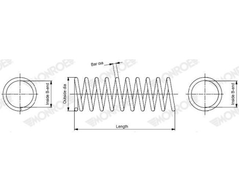 Chassis spring SP4971 Monroe
