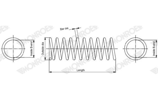 Chassis spring SP4973 Monroe
