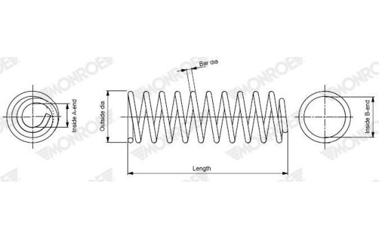 Chassis spring SP4986 Monroe