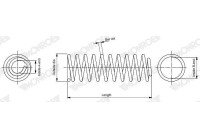 Chassis spring SP5041 Monroe