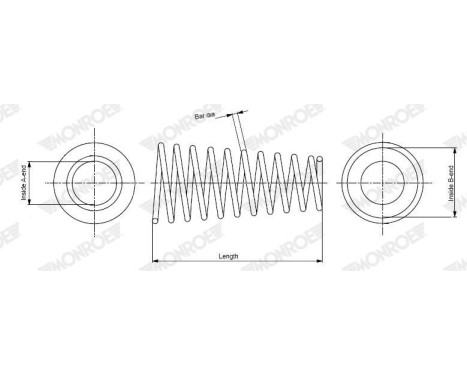 Chassis spring SP5275 Monroe