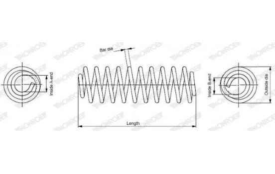 Coil Spring MONROE OESpectrum SPRINGS SP0029