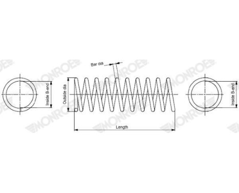 Coil Spring MONROE OESpectrum SPRINGS SP0169