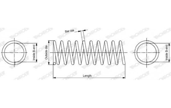 Coil Spring MONROE OESpectrum SPRINGS SP0256