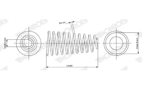 Coil Spring MONROE OESpectrum SPRINGS SP0329