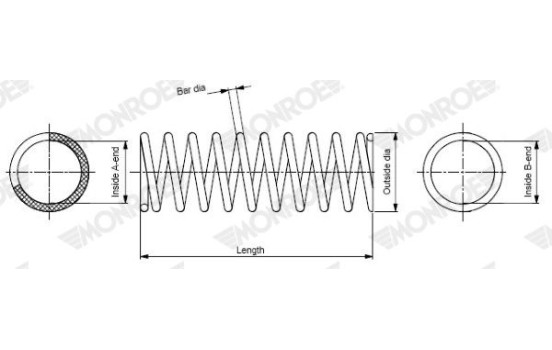Coil Spring MONROE OESpectrum SPRINGS SP0413