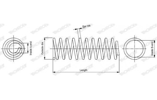 Coil Spring MONROE OESpectrum SPRINGS SP0616