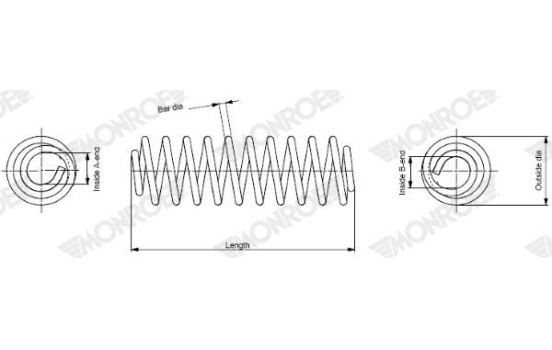 Coil Spring MONROE OESpectrum SPRINGS SP2070