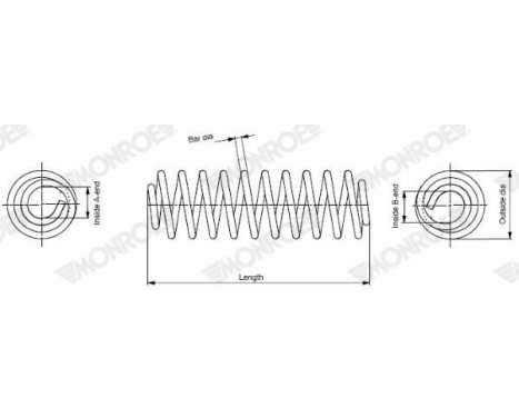 Coil Spring MONROE OESpectrum SPRINGS SP2301