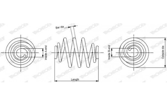 Coil Spring MONROE OESpectrum SPRINGS SP2314