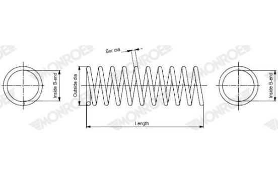 Coil Spring MONROE OESpectrum SPRINGS SP2332