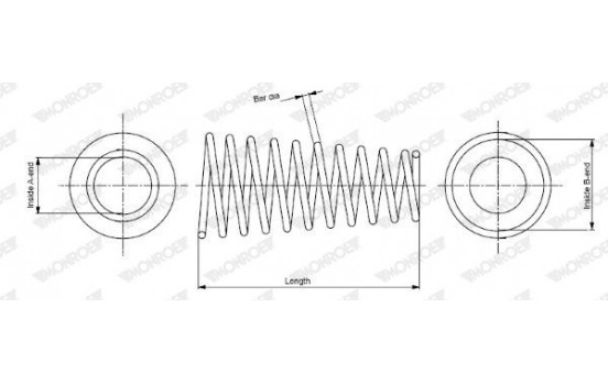 Coil Spring MONROE OESpectrum SPRINGS SP3105