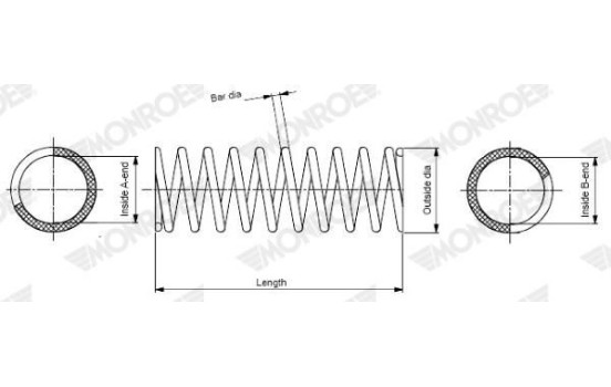 Coil Spring MONROE OESpectrum SPRINGS SP3271