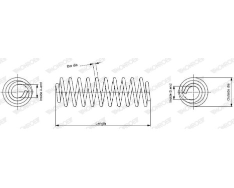 Coil Spring MONROE OESpectrum SPRINGS SP3284