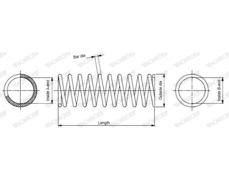 Coil Spring MONROE OESpectrum SPRINGS SP3355