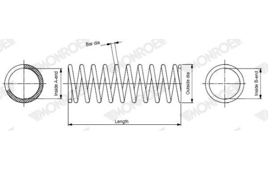Coil Spring MONROE OESpectrum SPRINGS SP3483