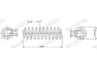Coil Spring MONROE OESpectrum SPRINGS SP3566
