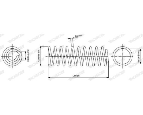 Coil Spring MONROE OESpectrum SPRINGS SP3741, Image 2