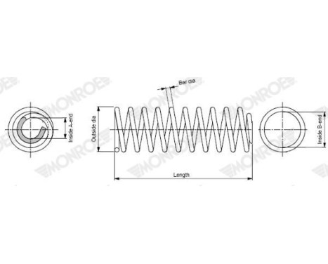 Coil Spring MONROE OESpectrum SPRINGS SP3893