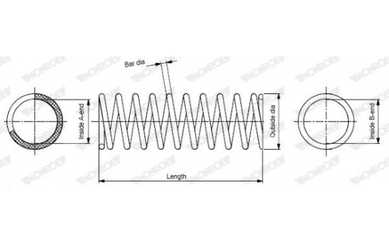 Coil Spring MONROE OESpectrum SPRINGS SP3950