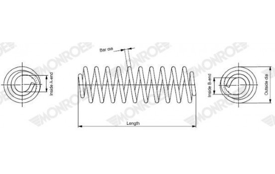 Coil Spring MONROE OESpectrum SPRINGS SP4092