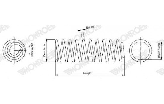 Coil Spring MONROE OESpectrum SPRINGS SP4093