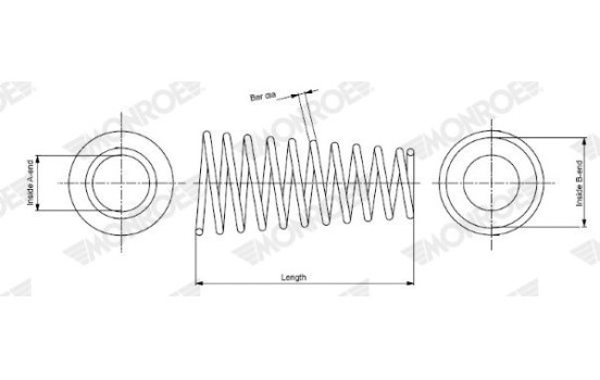 Coil Spring MONROE OESpectrum SPRINGS SP4110