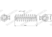 Coil Spring MONROE OESpectrum SPRINGS SP4124