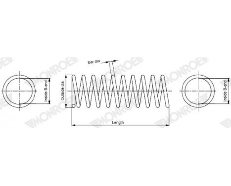 Coil Spring MONROE OESpectrum SPRINGS SP4129
