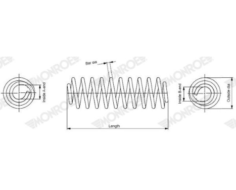 Coil Spring MONROE SPRINGS SE2461, Image 2