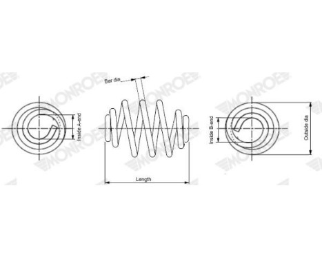 Coil Spring MONROE SPRINGS SN2277