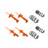 Suspension Kit, coil springs / shock absorbers STR.T KIT