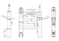 Shock absorber 1002541 FEBI