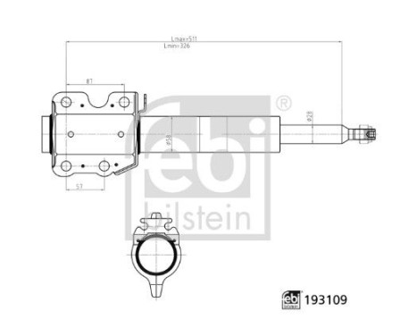 Shock absorber 193109 FEBI, Image 3