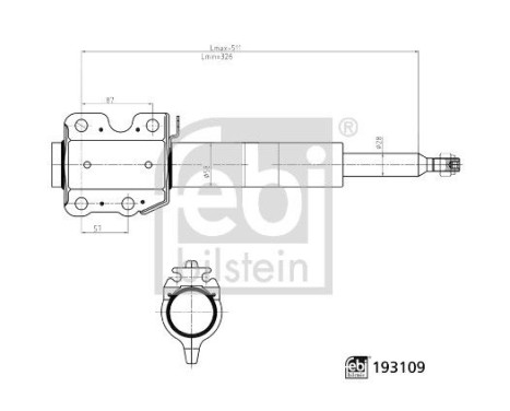 Shock absorber 193109 FEBI, Image 3