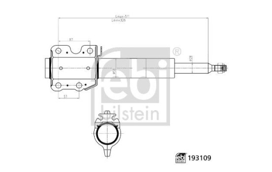 Shock absorber 193109 FEBI, Image 3