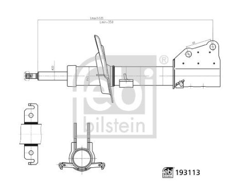 Shock absorber 193113 FEBI, Image 3