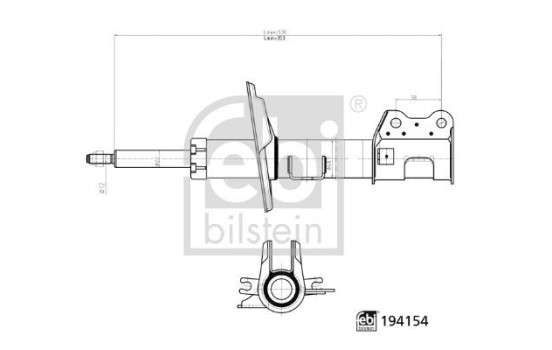 Shock absorber 194154 FEBI