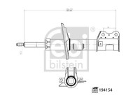 Shock absorber 194154 FEBI