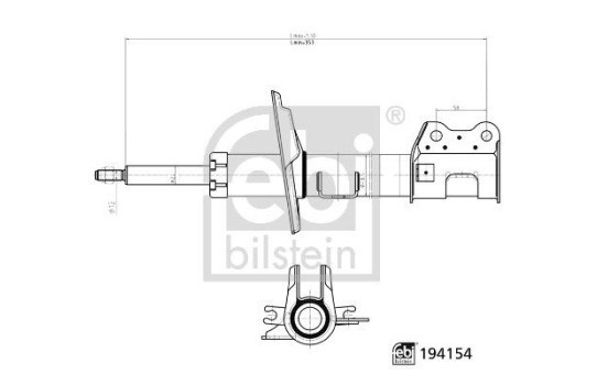 Shock absorber 194154 FEBI