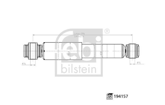 Shock absorber 194157 FEBI