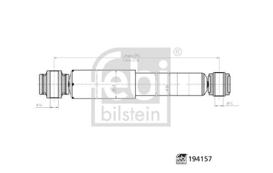 Shock absorber 194157 FEBI