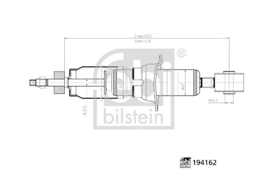 Shock absorber 194162 FEBI