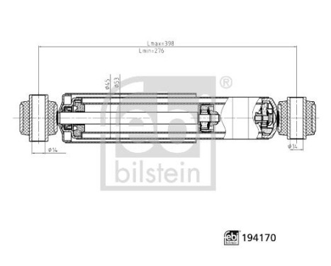 Shock absorber 194170 FEBI, Image 3