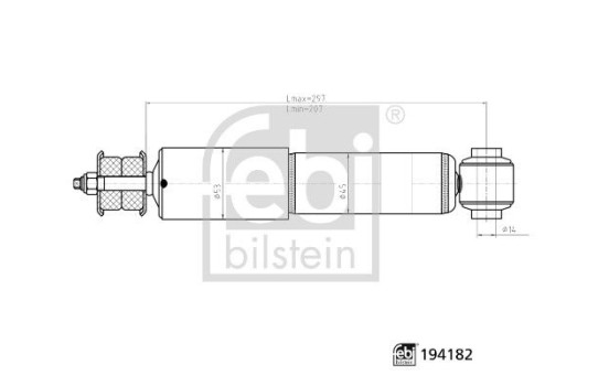Shock absorber 194182 FEBI
